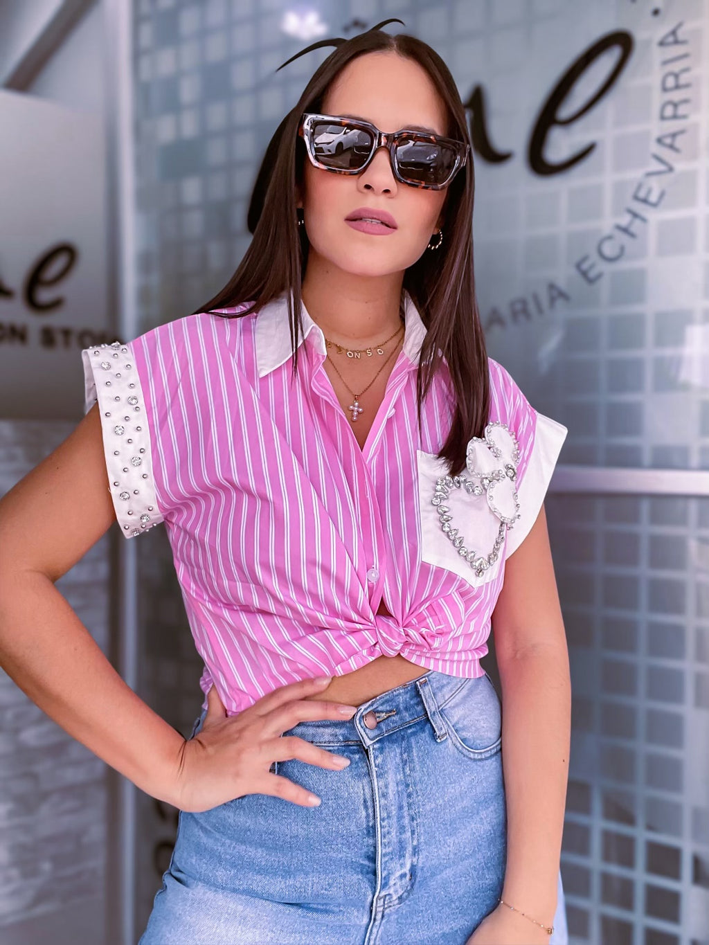 Pink Stripes Shirt