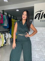 Stripes Dark Green Set