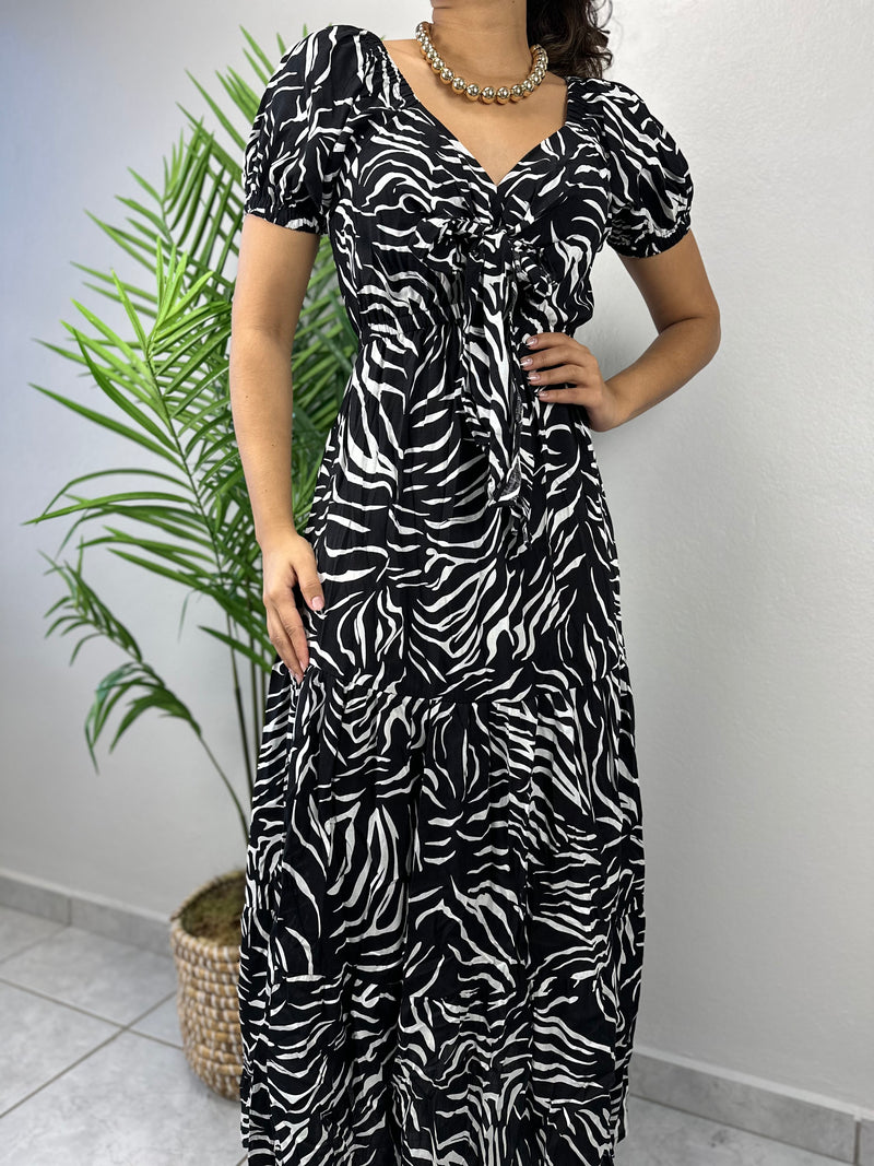 Animal Print Midi Dress