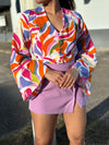 Pink Abstract Blouse