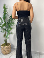 Sequins Black Pant