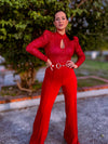 Red Sequins Bodysuit