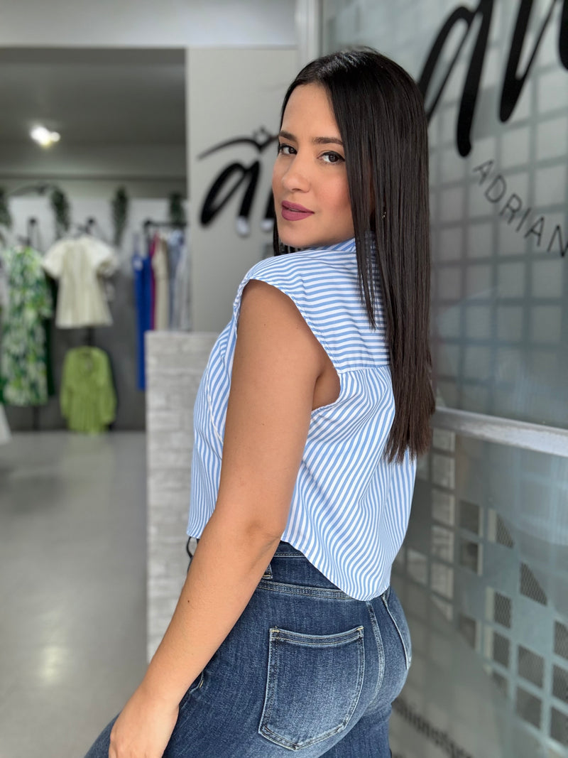 Blue Stripes Shirt