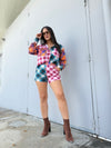 Plaid Short Set