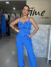 Blue Flowers Jumpsuit