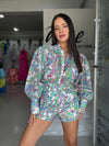 Elegant Multicolor Short Set