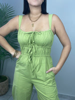 Olive Cargo Jumpsuit