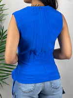 Royal Blue Blouse