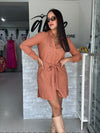 Brown Stripes Dress