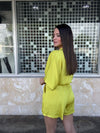 Chartreuse Romper