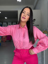 Soft Pink Buttons Blouse