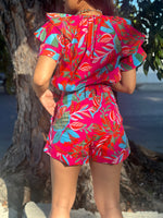 Fuchsia Tropical Blouse