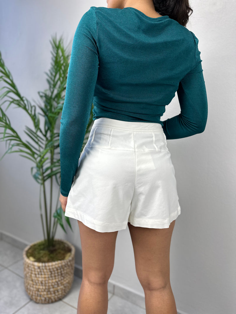 Shine Teal Blouse