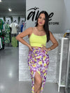 Lime Basic Crop Top