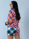 Plaid Short Set