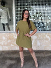 Olive Short Dress
