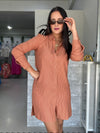Brown Stripes Dress