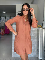Brown Stripes Dress