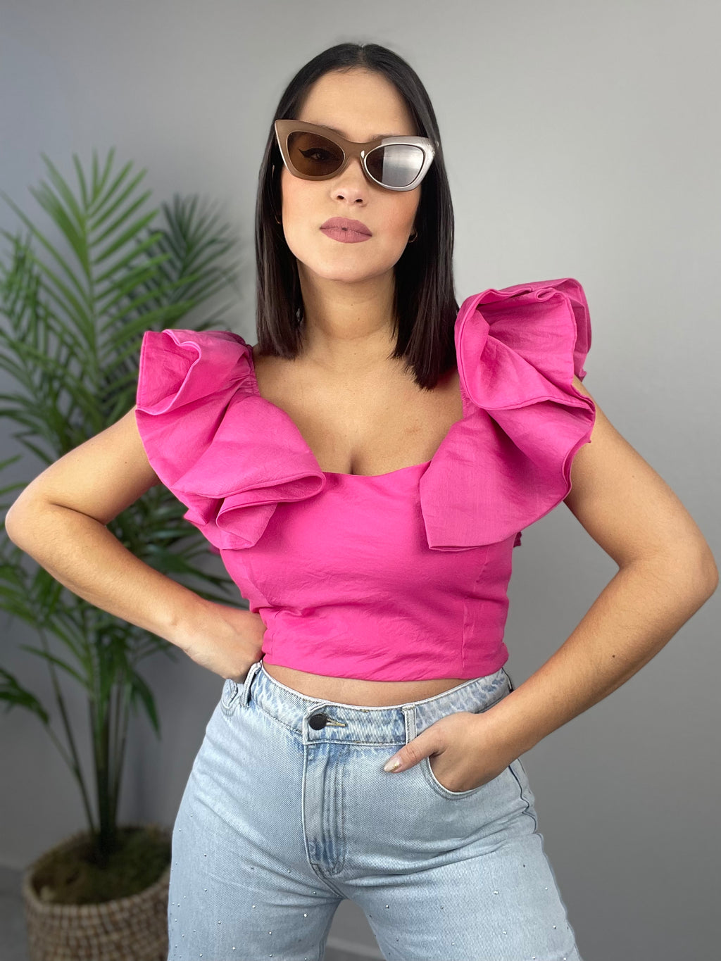 Fuchsia Statement Top