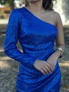 Royal Blue Sequins Dress