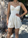 Ivory Corset Romper