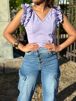 Lilac Pearls Top