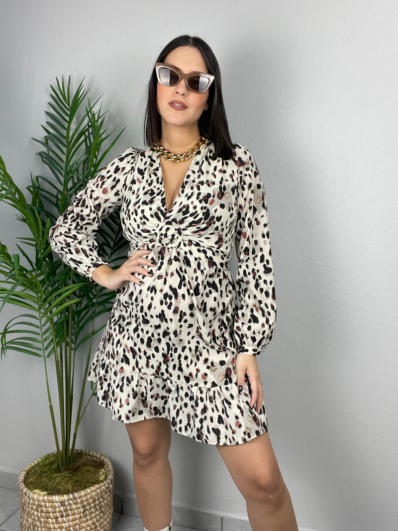 Animal Print Short Dress