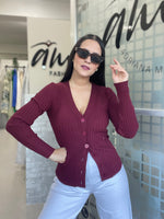 Burgundy Cardigan