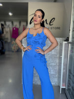 Blue Flowers Jumpsuit