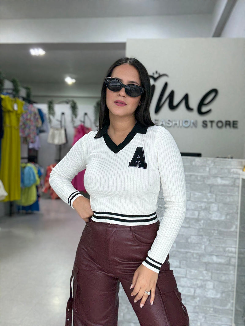 A Polo Cream Sweater