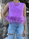 Purple Feathers Top