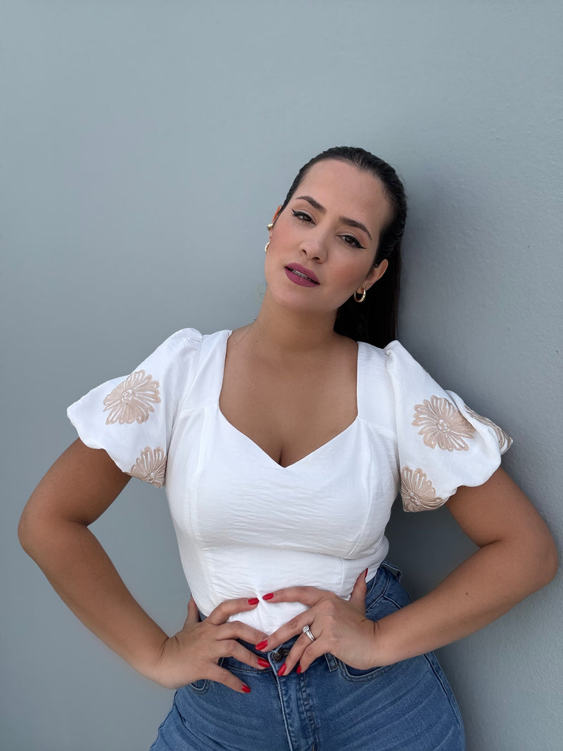 White Bubble Top
