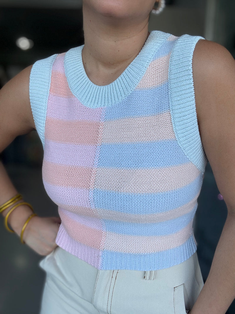 Pastels Stripes Sweater