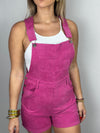 Magenta Short Overall