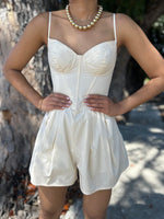 Ivory Corset Romper