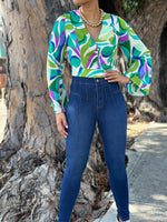 Green Teal Blouse