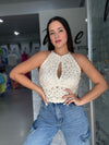 Natural Crochet Top