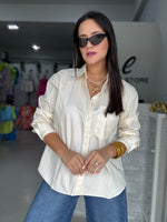 Ivory Buttons Blouse