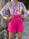 Fuchsia Stripes Romper