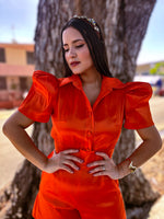 AME 260: Tangerine Puffy Blouse