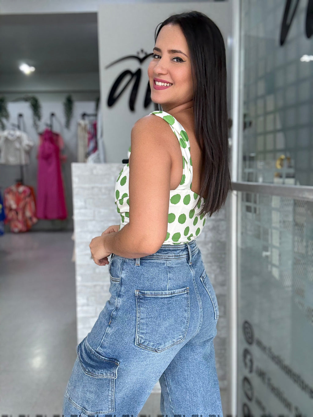 Green Dots Top