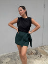 Green Bow Skort
