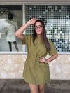 Olive Short Dress