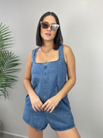 Blue Denim Romper