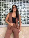 Brown Vest Set