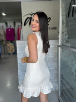 Cream Short Dress