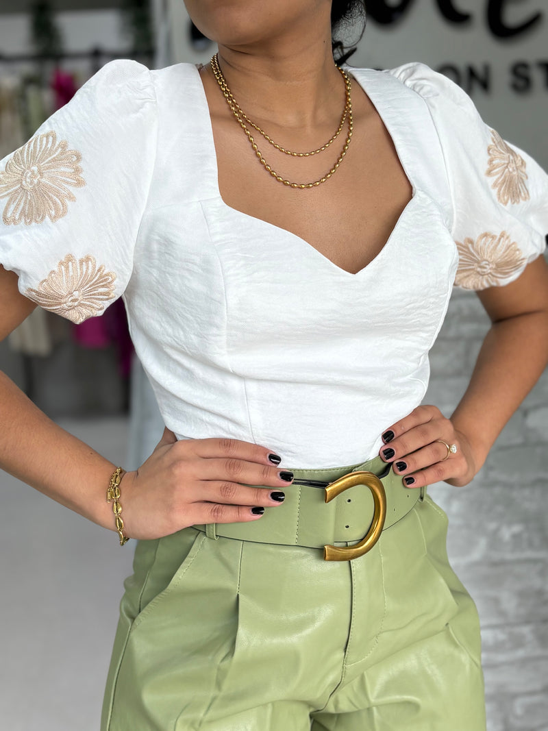 White Bubble Top
