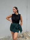 Green Bow Skort