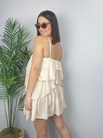 Cream Short Dress