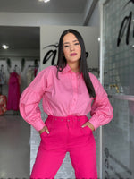 Soft Pink Buttons Blouse